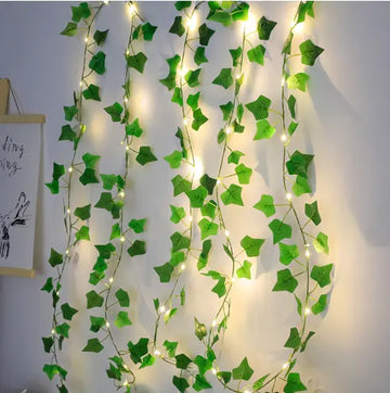 Green Leaf String Lights for Outdoor Decoration (One Piece)