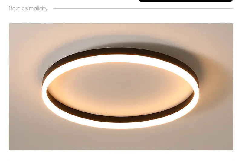 Modern Minimalist LED Ceiling Light for Bedroom & Study